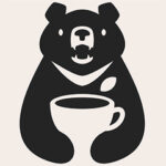 管理人アバター(クロクマとコーヒー)