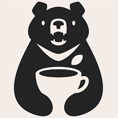 管理人アバター(クロクマとコーヒー)